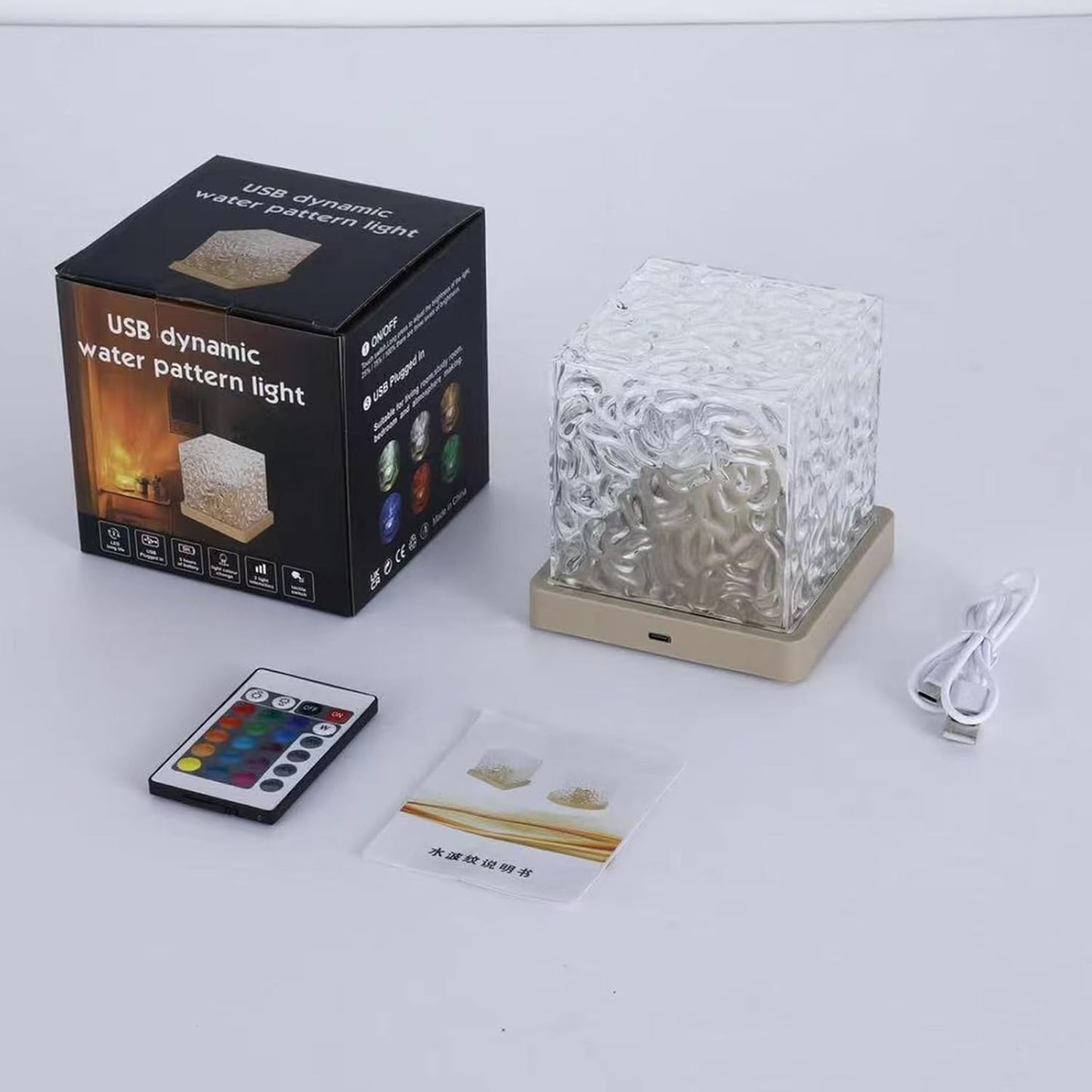 Dynamic Shadow Water Pattern Rotating Atmosphere Night Light