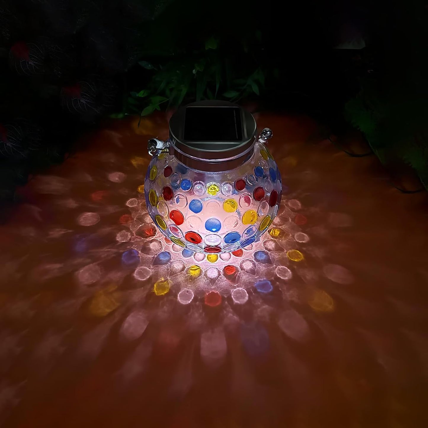 Kaleido Prism Solar Glass Lantern (Outdoor)
