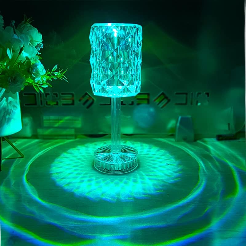 Aurora Prism Crystal Night Light – 16 Colors, Touch & Rechargeable