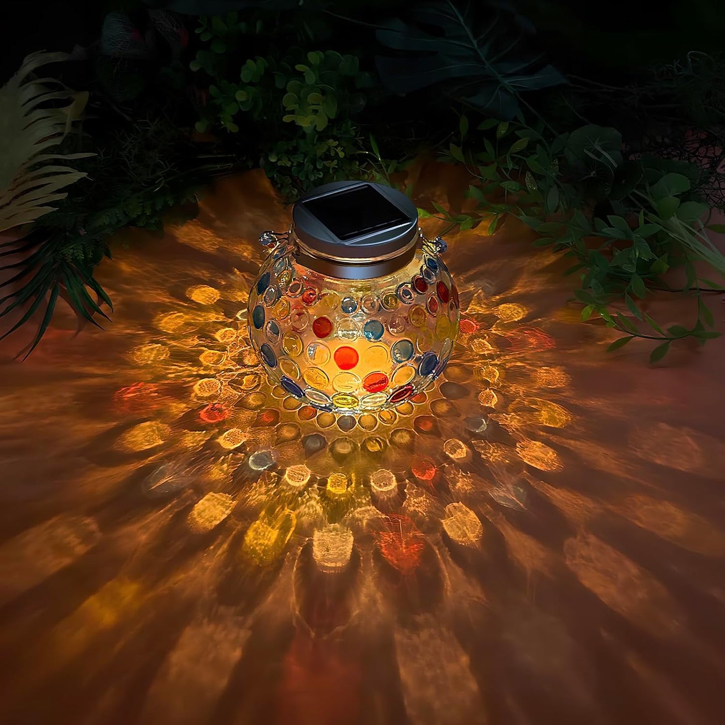 Kaleido Prism Solar Glass Lantern (Outdoor)