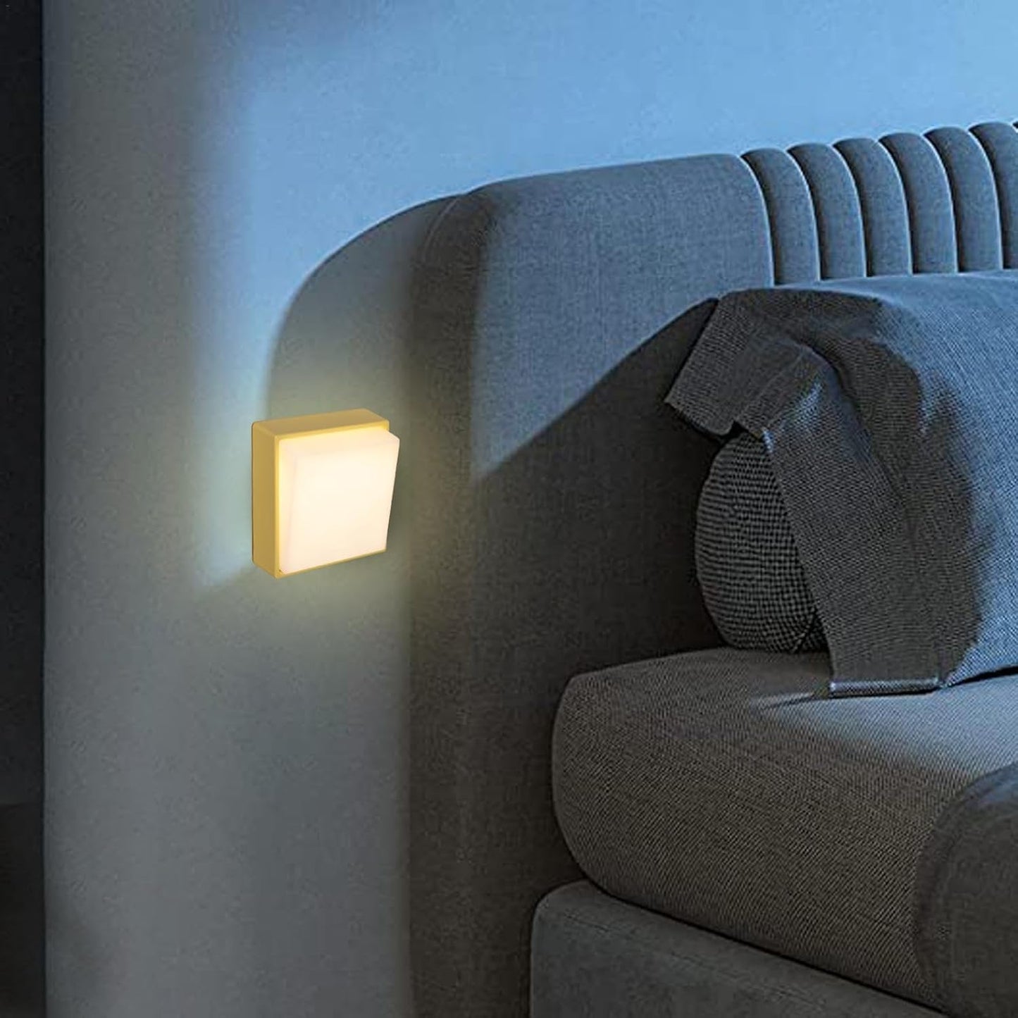 Night Light, Magnetic LED Nightlight with 1200mAh Rechargeable Battery,Dimmable,30-Minute Timer, 3000K Automatic Warm Night Light for Adults/Kid/Bathroom/Bedroom/Hallway