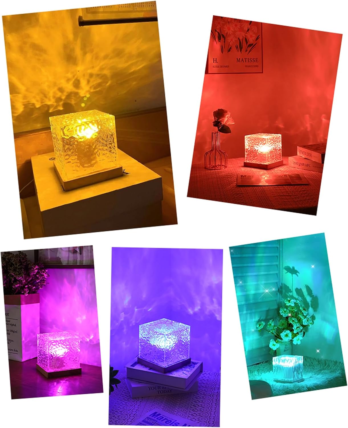 Dynamic Shadow Water Pattern Rotating Atmosphere Night Light