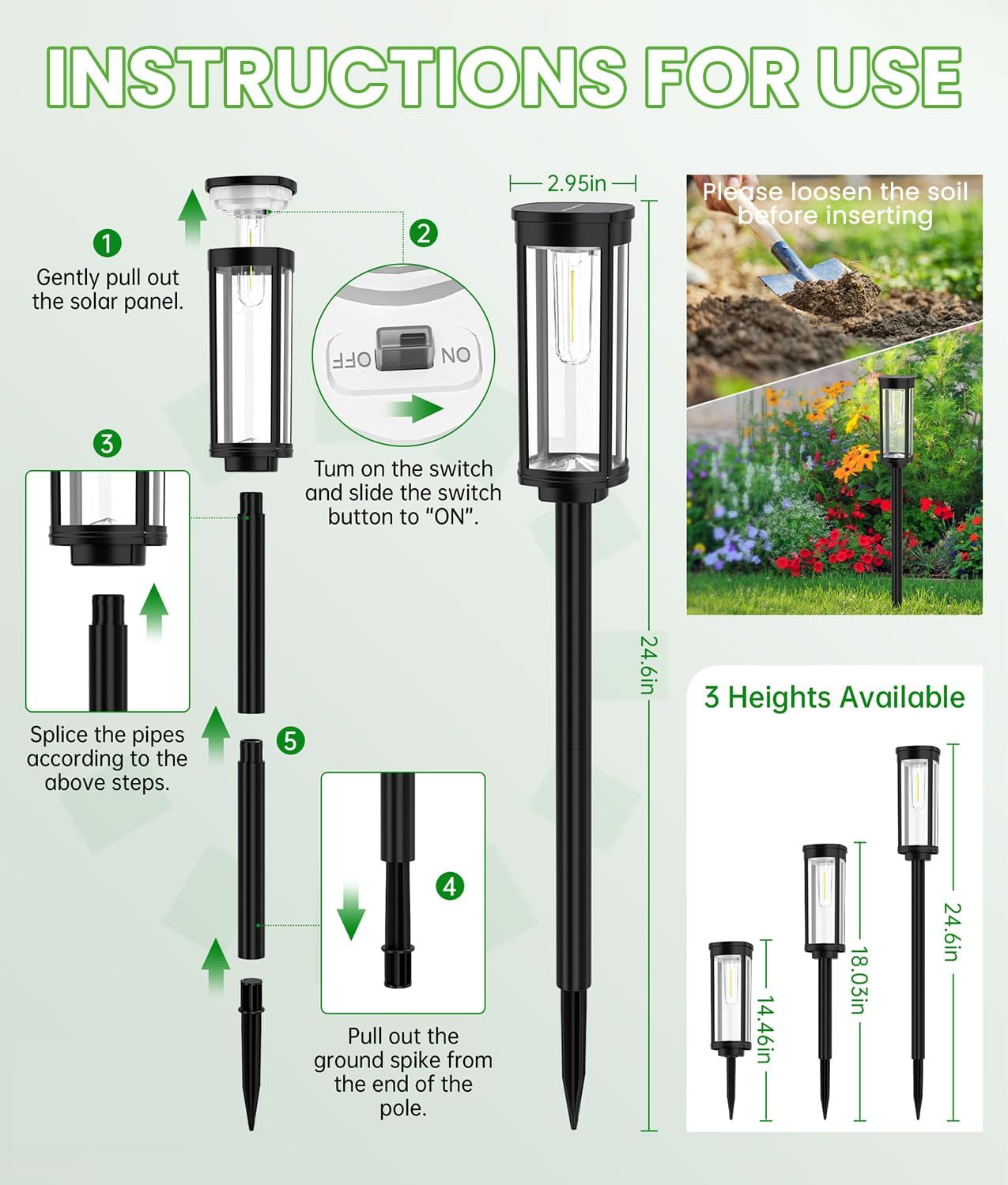 Solar Path Lights – Bright & Weatherproof