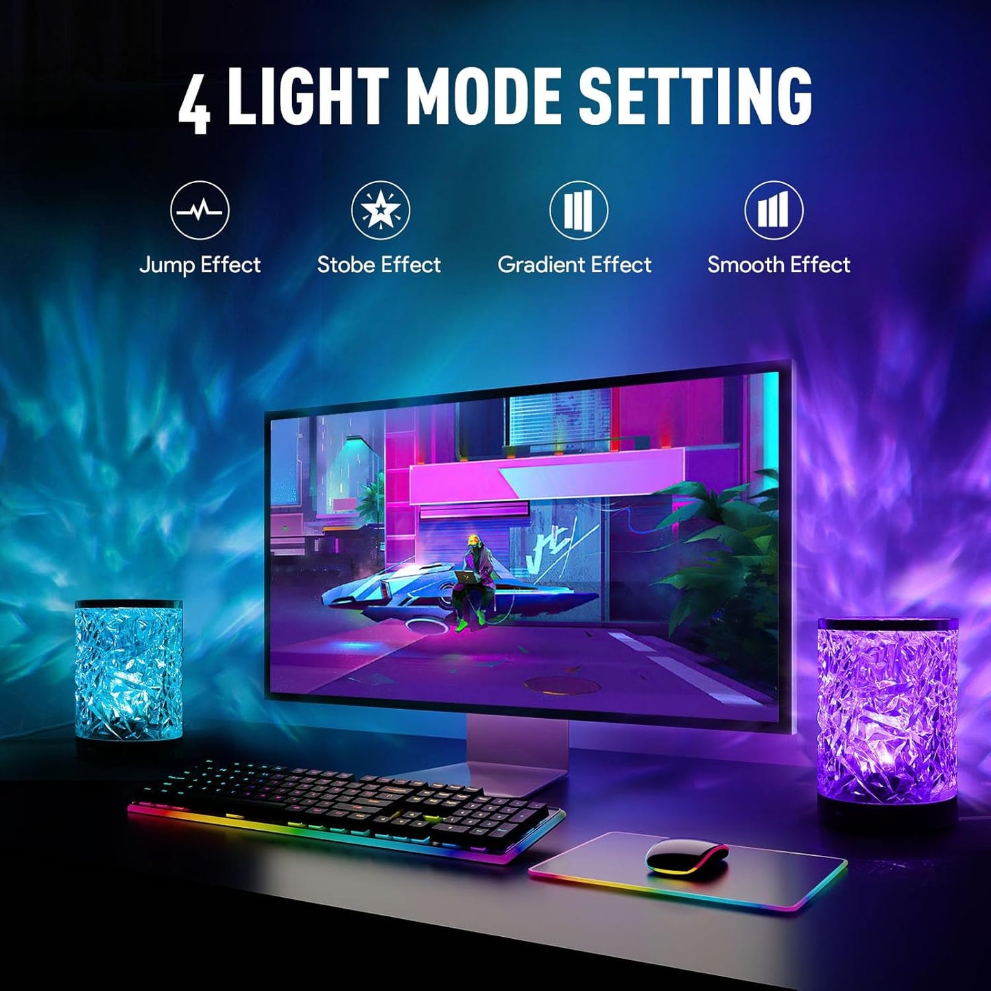Cylinder Style Ocean Lamp Wave Projector Light