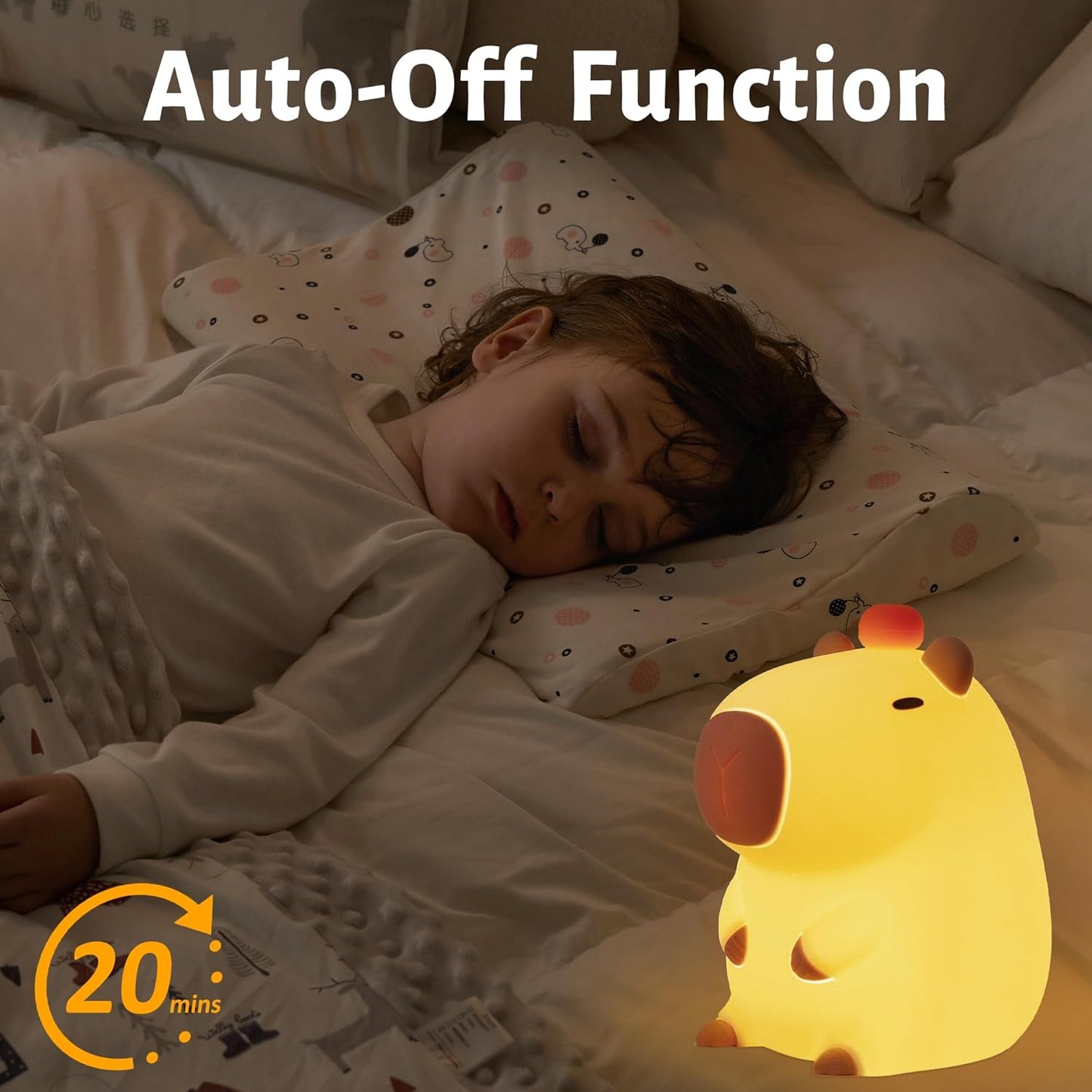 Capybara Squishy Night Light