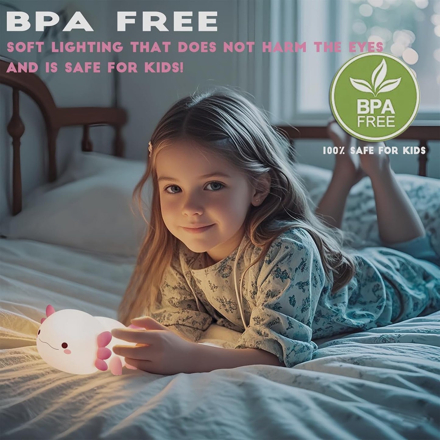 Cute Axolotl Lamp