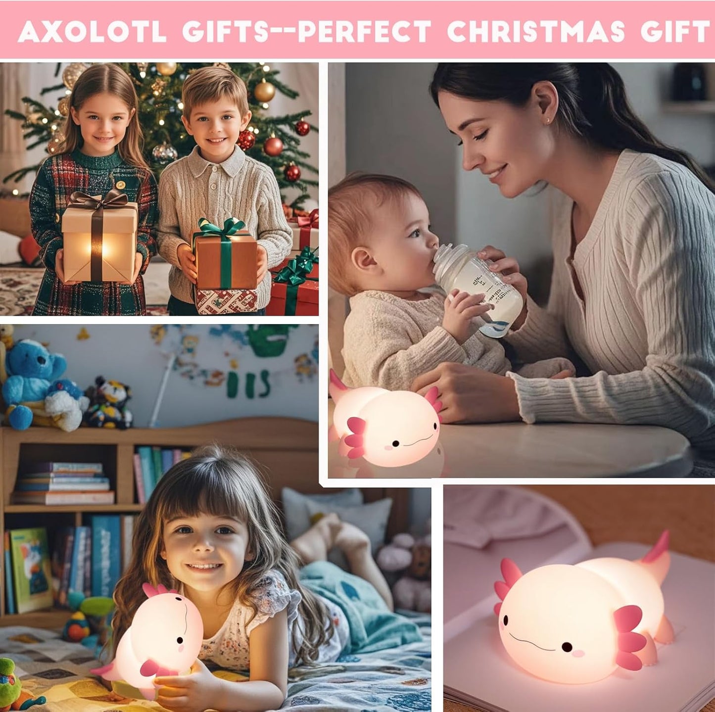 Cute Axolotl Lamp