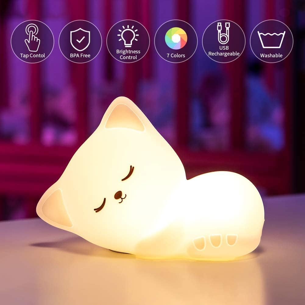 Cute Kitty Kids Night Light