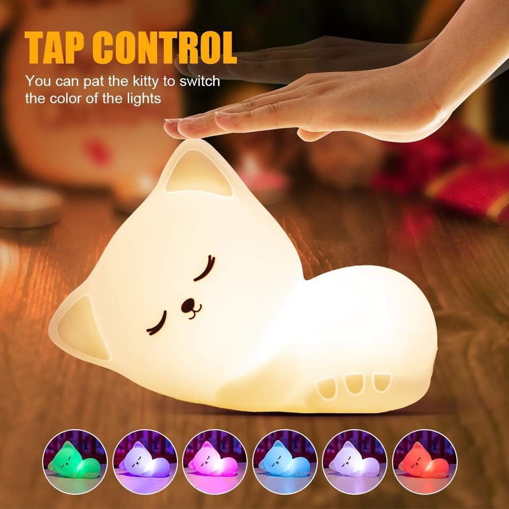 Cute Kitty Kids Night Light