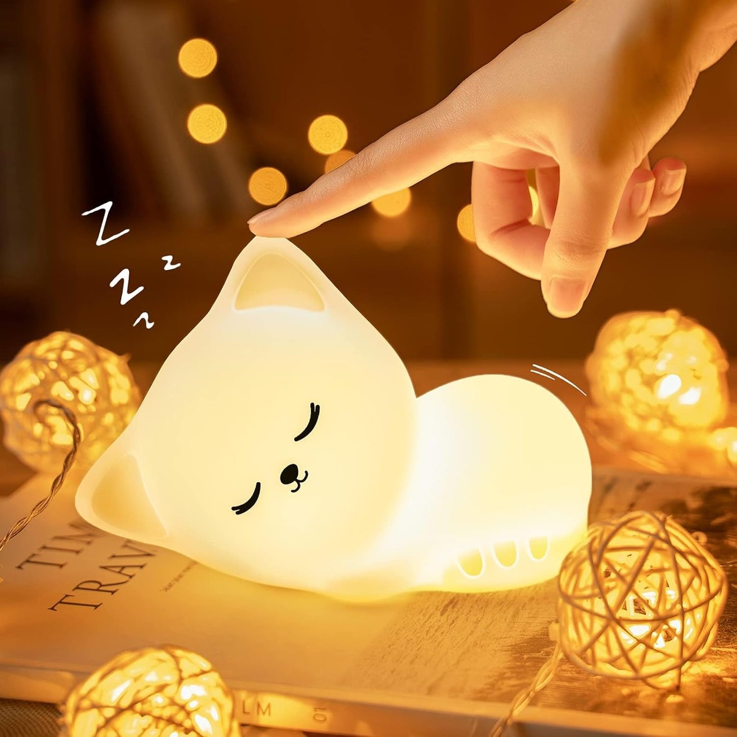 Cute Kitty Kids Night Light