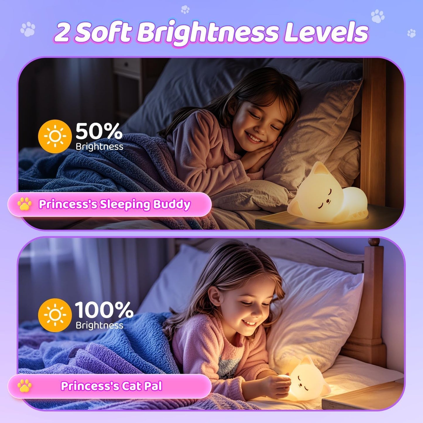 Cute Kitty Kids Night Light