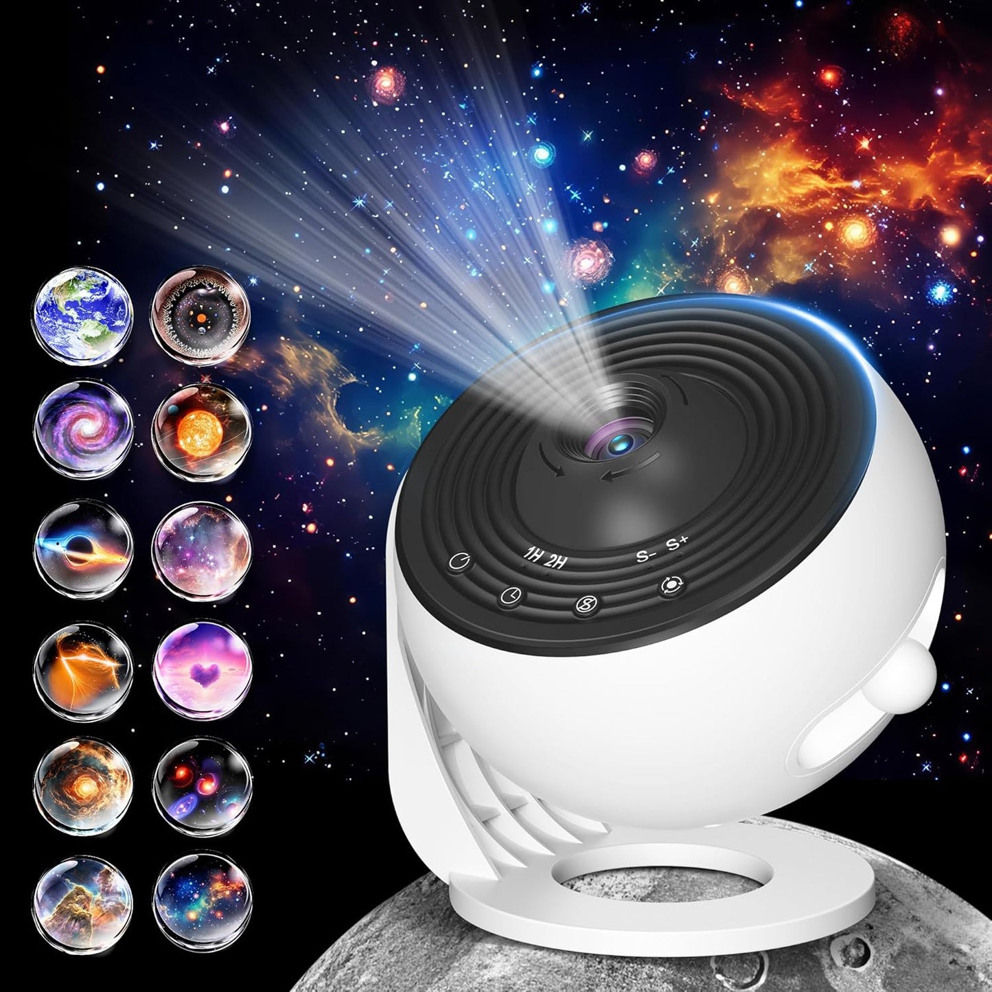 Galaxy Starry Sky Projector Night Light Rotating LED Star Lamp