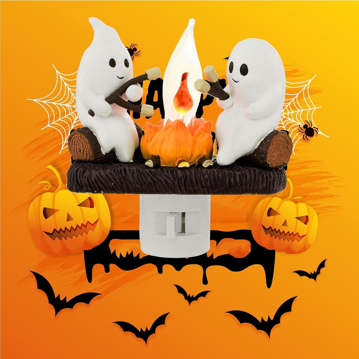Trick or Treat Ghost Campfire Light – Halloween Home Decor