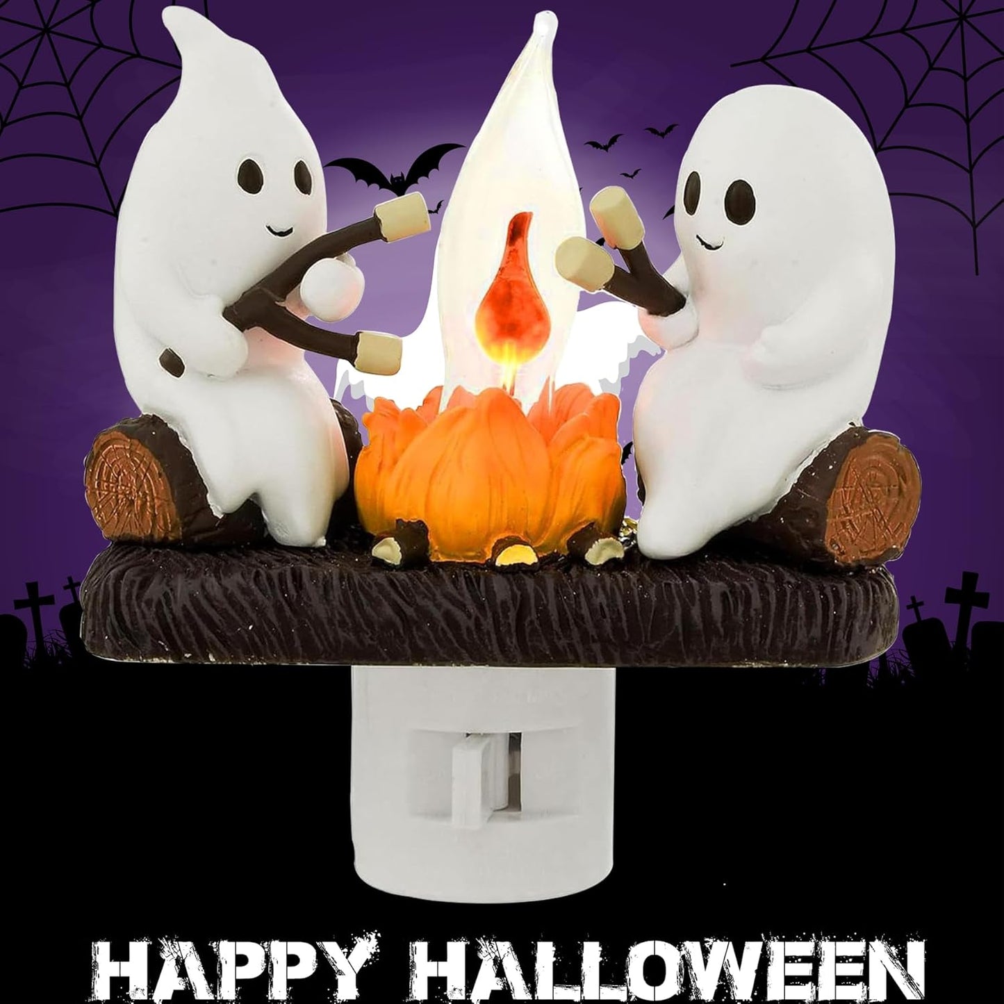 Trick or Treat Ghost Campfire Light – Halloween Home Decor