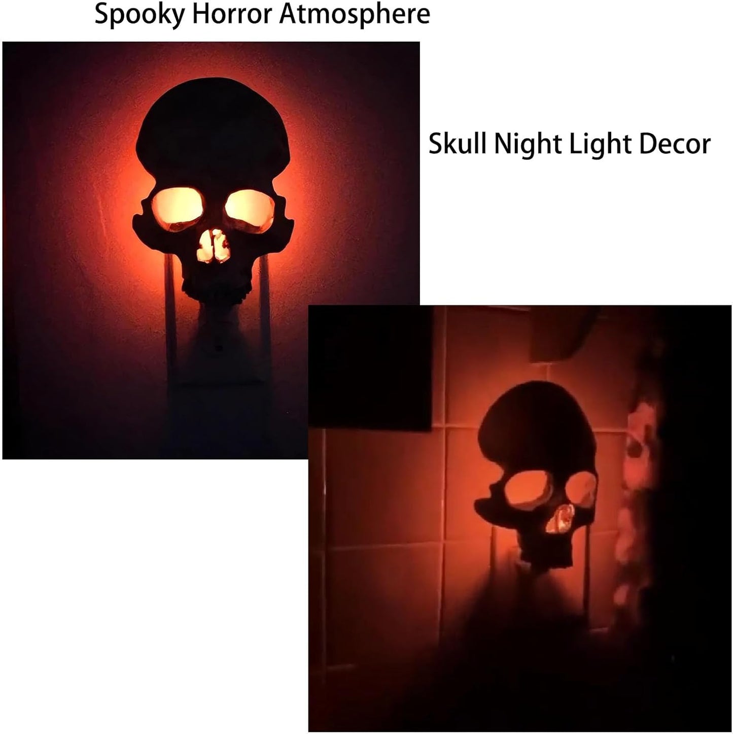 Human Skull Light Night Light,Halloween Night Light