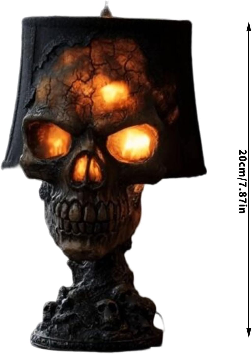 Lava Stone Skull Lamp for Halloween