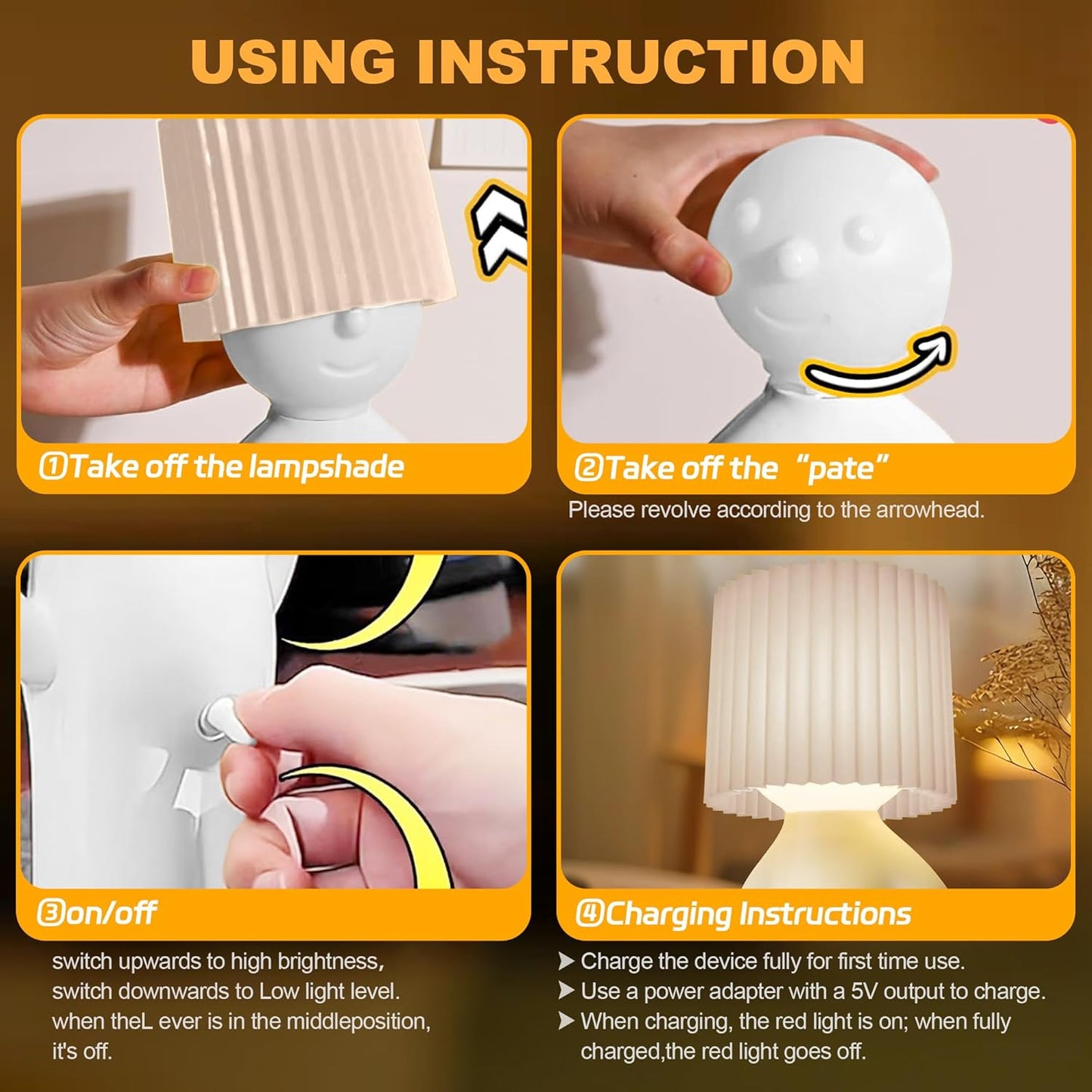 Shy Boy Night Light
