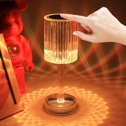 Zyneroi Crystal Night Light, 16 Colors, Touch Control, Rechargeable