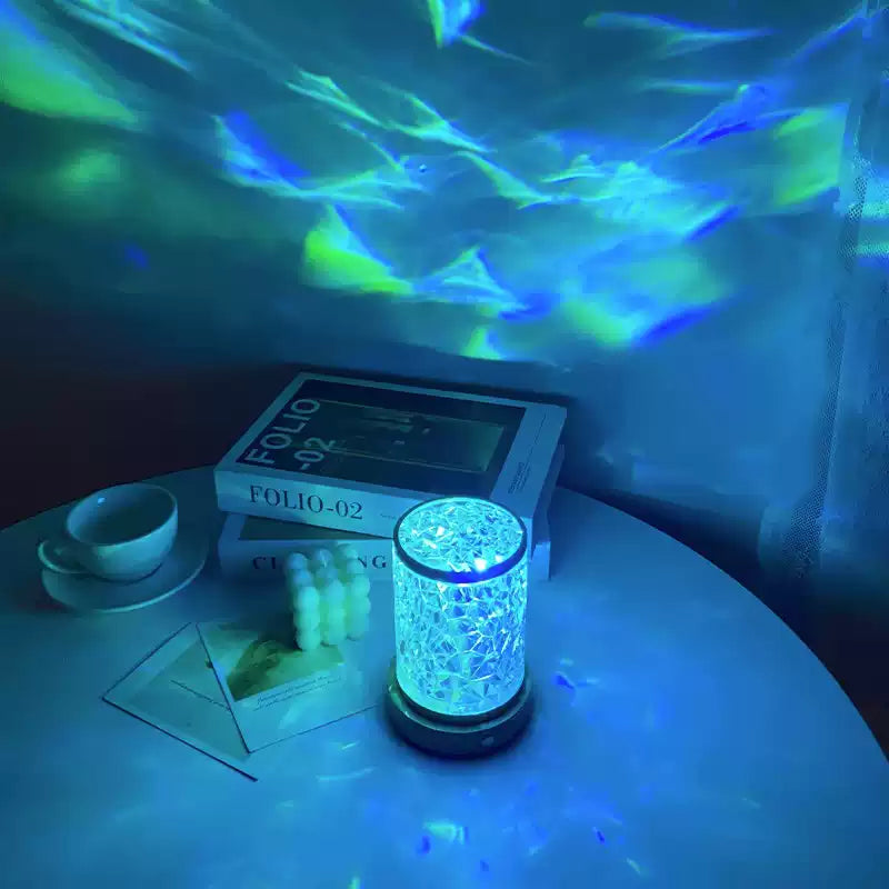 Zyneroi Crystal Night Light – 16 Colors, Touch Control, Rechargeable Lamp for Bedroom and Parties