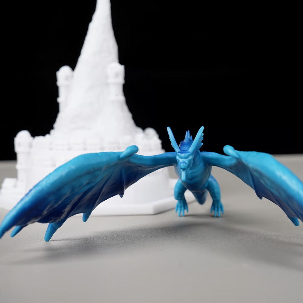3D Printed Dynamic Balance Dragon LED Night Light