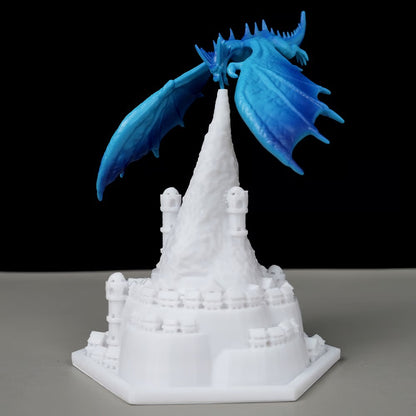 3D Printed Dynamic Balance Dragon LED Night Light