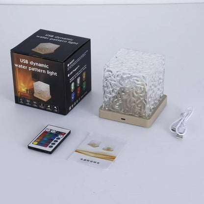 Dynamic Shadow Water Pattern Rotating Atmosphere Night Light