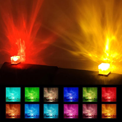 Dynamic Shadow Water Pattern Rotating Atmosphere Night Light