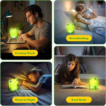 Squishy Silicone Peculiar Frog LED Night Light - Perfect Gift for Kids and Girls