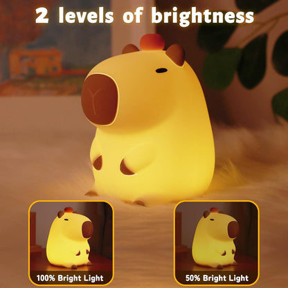 Capybara Squishy Night Light