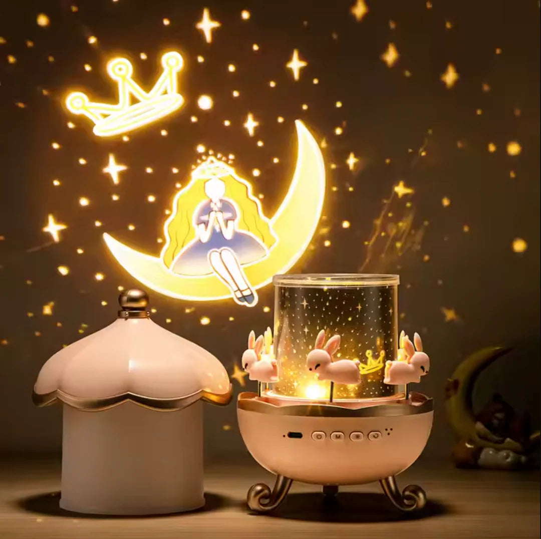 Dreamy Carousel Music Projection Lamp