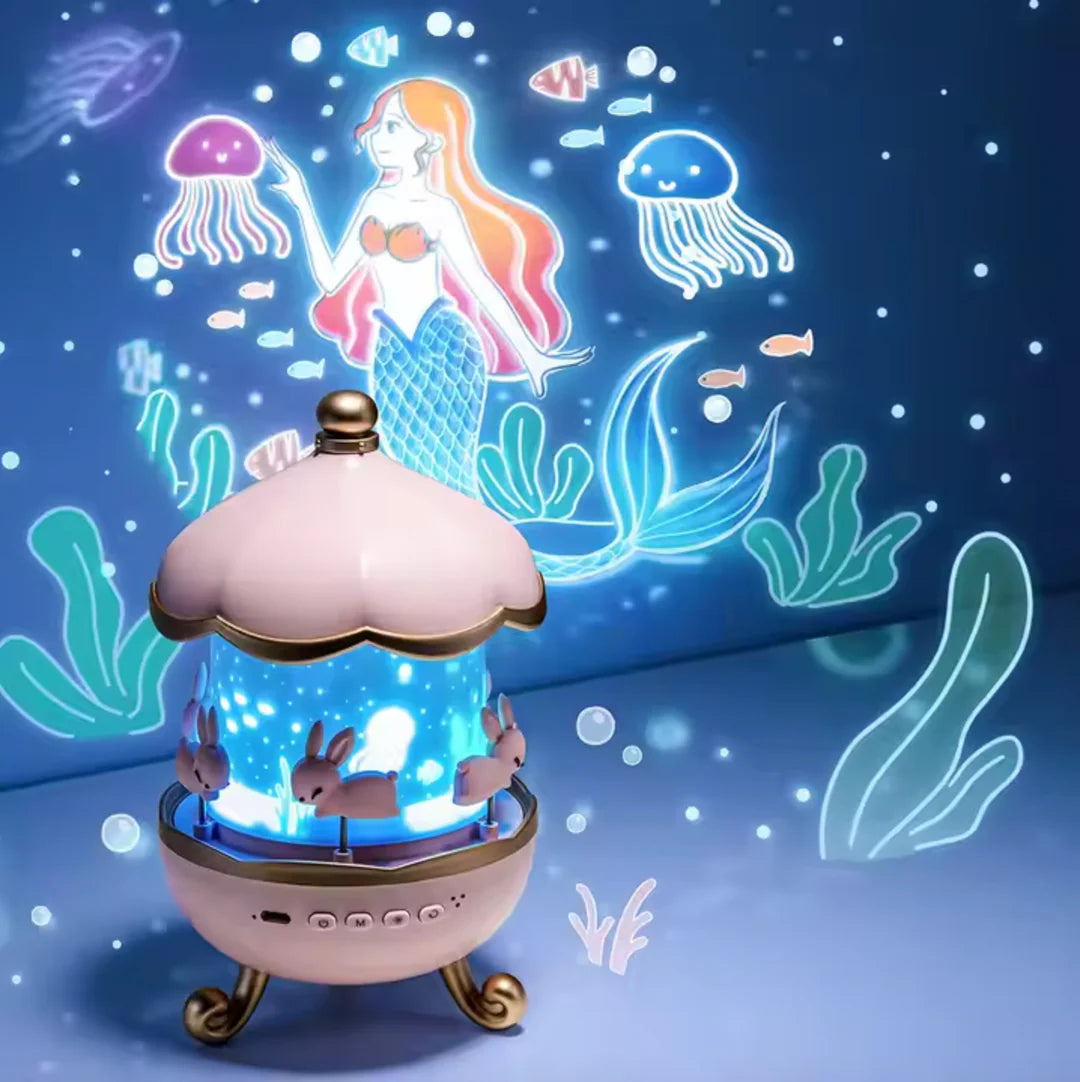 Dreamy Carousel Music Projection Lamp