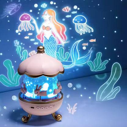 Dreamy Carousel Music Projection Lamp