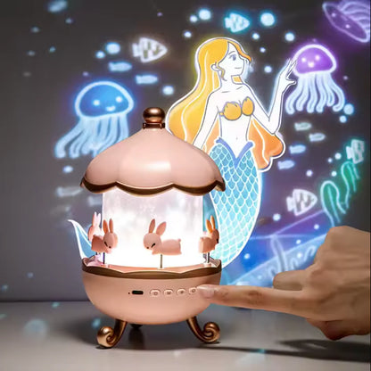 Dreamy Carousel Music Projection Lamp