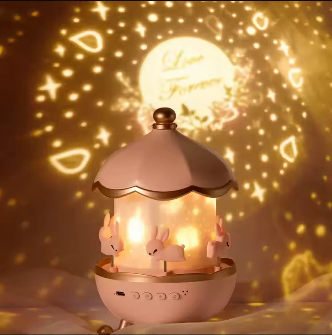 Dreamy Carousel Music Projection Lamp