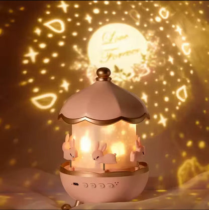 Dreamy Carousel Music Projection Lamp
