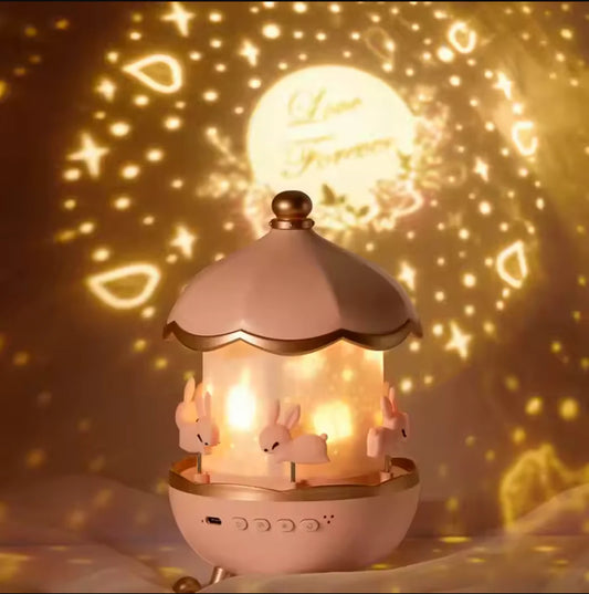 Dreamy Carousel Music Projection Lamp