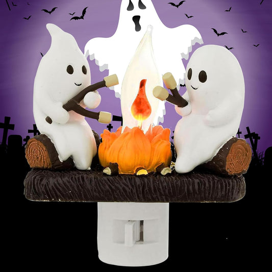 Trick or Treat Ghost Campfire Light – Halloween Home Decor