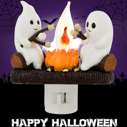 Trick or Treat Ghost Campfire Light – Halloween Home Decor