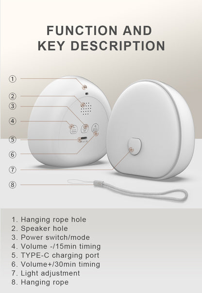 White Noise LED Night Light