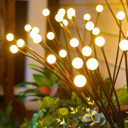 Solar Lights Outdoor, Solar Garden Lights, Outdoor Decorations, Firefly Light for Patio Decor, Big Bulb, Unique Gifts for Women, Gifts for Grandma