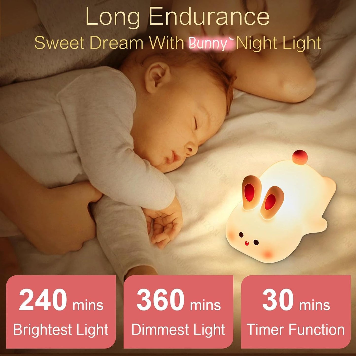 Squishy Bunny Night Light