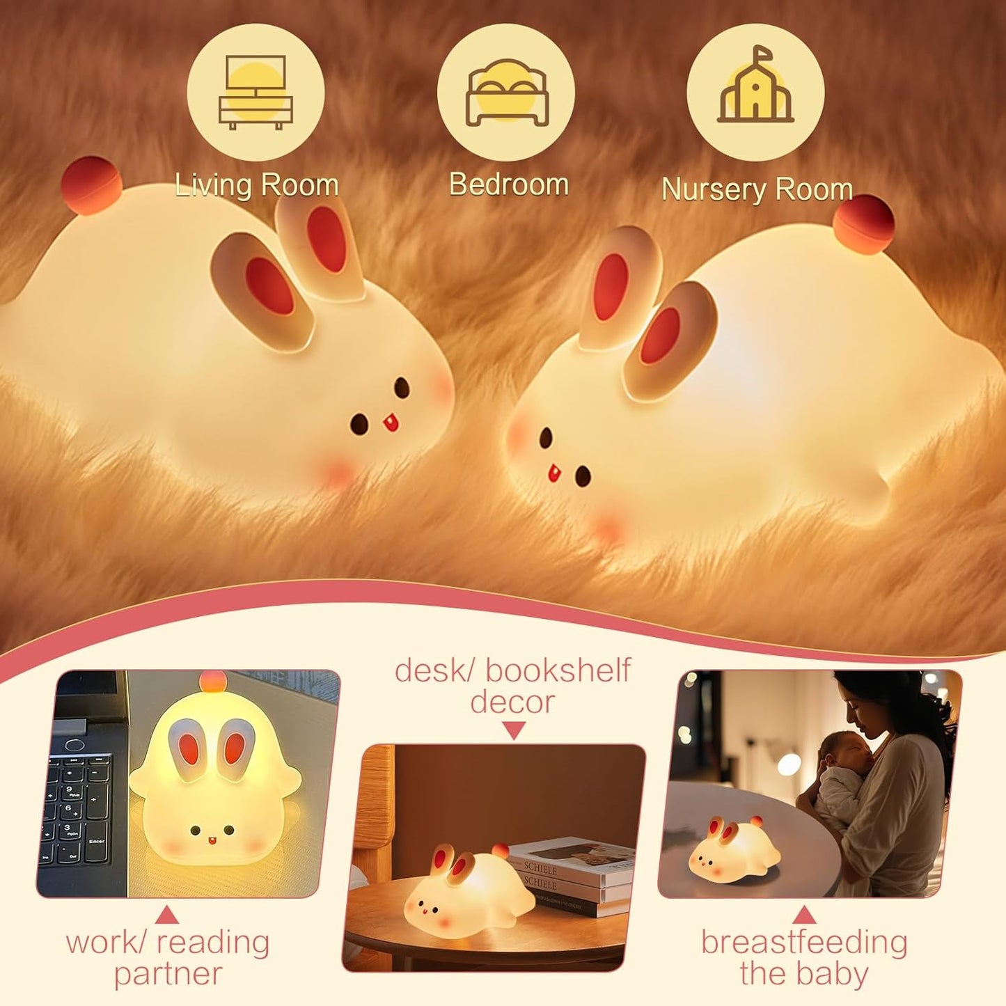 Squishy Bunny Night Light