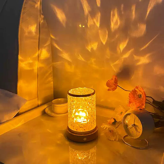 Zyneroi Crystal Night Light, 16 Colors, Touch Control, Rechargeable