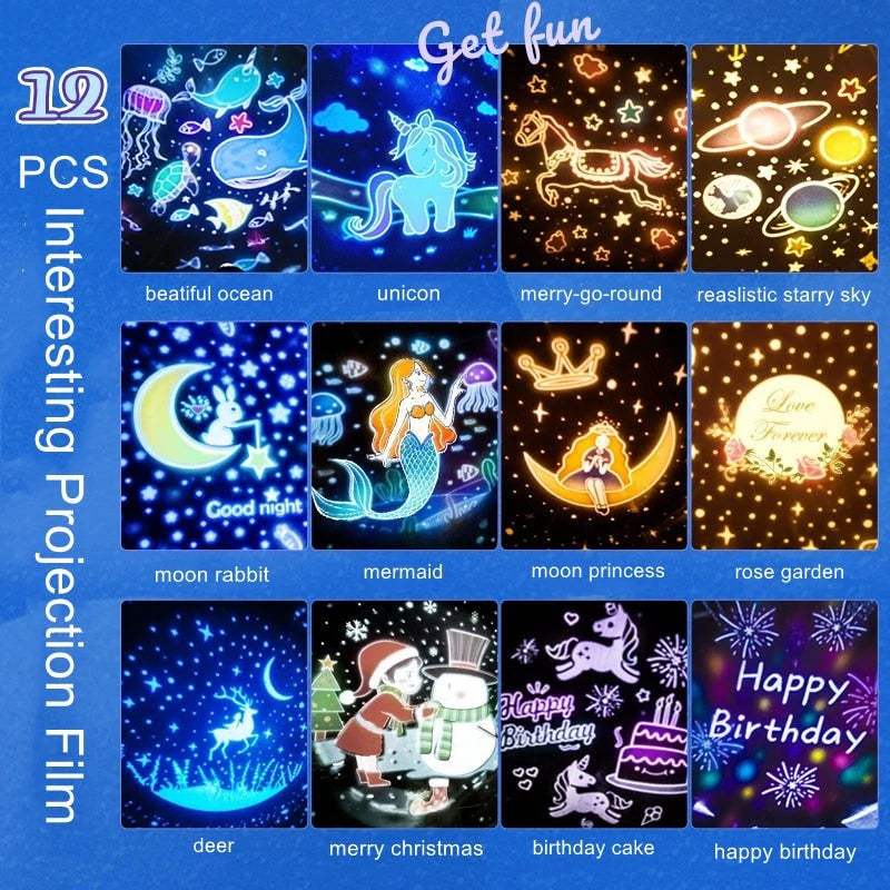 Dreamy Carousel Music Projection Lamp