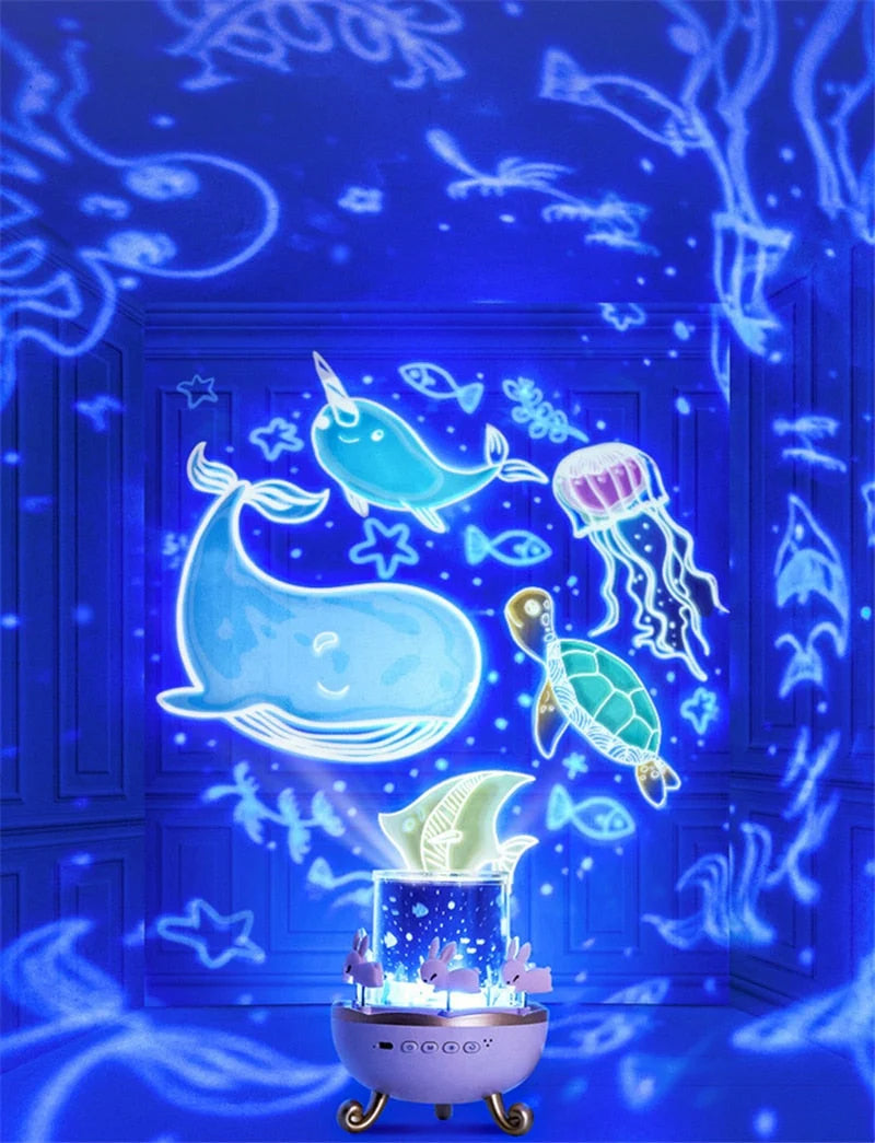 Dreamy Carousel Music Projection Lamp
