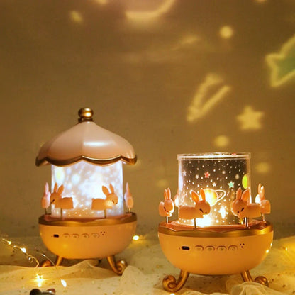 Dreamy Carousel Music Projection Lamp